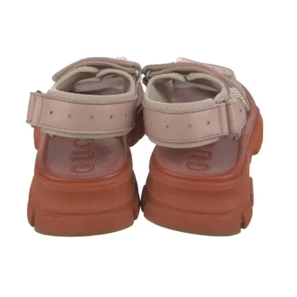 Gucci chunky with mesh red and pink sandals - Picture 4 of 5